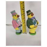 Vintage Egg Cups - Pair of Anthropomorphic Chick Figurines