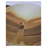 Charles Halling Potter Ceramic Bowl - Signed Studio Pottery, 15 in Diameter