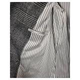 Nili Lotan Glen Plaid Wool Coat - Double-Breasted Long Overcoat (Women)