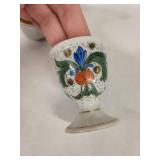 Sandland Ware Ltd England Vintage Egg Cups - Hand-Painted Ceramic (Lot of 5)