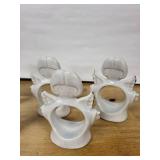 Angel Napkin Rings - White Ceramic (Lot of 12)