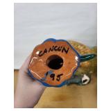 Cancun ceramic Mexican Hand-Painted Fish Sculptures
