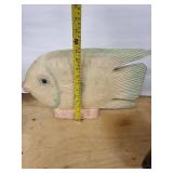 Fish Sculptures - Cream & Brown Pair