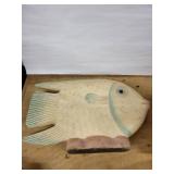 Fish Sculptures - Cream & Brown Pair