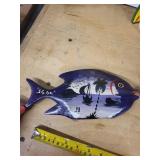 Wooden Fish Wall Art Set - Hand-Painted Tropical Ocean Theme - Assorted Pieces