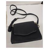 Black Leather Envelope Crossbody Bags (Lot of 2)