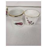 Egg Cups - Vintage Mix (Poole England, Derby China, Royal Crown Derby)