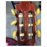 Ariana A103N Classical Guitar - Nylon-String, Made in Japan, Patterned Strap Included