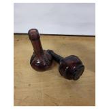 Goldcastle Hand-Painted Japan Ceramic Vases & Glass Bottles (Lot of 4)