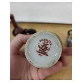 Goldcastle Hand-Painted Japan Ceramic Vases & Glass Bottles (Lot of 4)