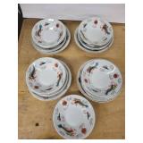 Red Dragon Vintage Hand-Painted Restaurant Ware - Japan Dinnerware Set