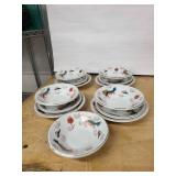 Red Dragon Vintage Hand-Painted Restaurant Ware - Japan Dinnerware Set