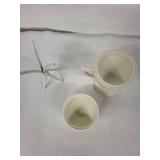 Vintage Floral Embossed Egg Cup with Lid - Ivory Ceramic, 6 in Tall