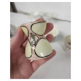 Wedgwood Vintage Egg Cups - Floral Porcelain, England Made