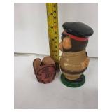 Monkey Egg Cups - Vintage Ceramic Egg Holders (Lot of 2)