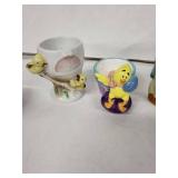 Vintage Nice Mice Egg Cups - Made in England (Lot of 5)