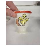 Assorted Birds Vintage Egg Cups (Lot of 9)