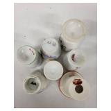 Assorted Birds Vintage Egg Cups (Lot of 9)