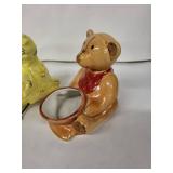 Vintage Animal Ceramic Egg Cups (Lot of 4)