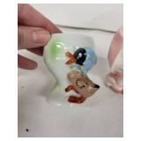 Egg Cups - Vintage Japan Ceramic Animal Figurine Set (Bunny, Dog, Cats) - 4pc