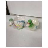 Duck Egg Cups - 4-Piece Vintage Ceramic Set