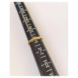 Gold Tone Sterling Silver Red Marquise & Clear Stone Cocktail Ring Size 7