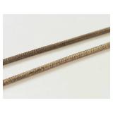 Italy 925 Sterling Silver Snake Chain Necklace 16" Fine Jewelry Spring Ring Clasp