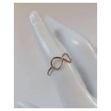 Sterling Silver Infinity Ring Size 6 Minimalist Openwork Band