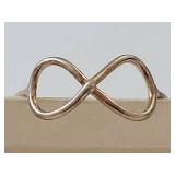 Sterling Silver Infinity Ring Size 6 Minimalist Openwork Band