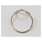 Sterling Silver Infinity Ring Size 6 Minimalist Openwork Band
