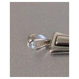 "RL" Sterling Silver 925 Cross Pendant Polished Tapered Christian Religious Charm