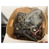 Large mixed lot vintage rotary telephones Automatic Electric Monophone plus assorted parts decor