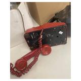 Large mixed lot vintage rotary telephones Automatic Electric Monophone plus assorted parts decor