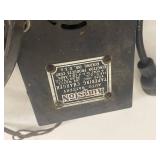 Vintage Bellows transformer, Kingston battery charger, Dictograph phono unit and lamp parts lot