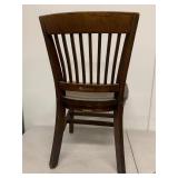Vintage Wood Slat Back Chair U.S. Dept of Agriculture FCIC Government Institutional Office Seating