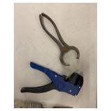 Large Mixed Hand Tool Box Lot Wrenches Pliers Screwdrivers Files Clamps Misc Garage Shop Tools