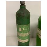 Vintage Puritan Oxygen & DuPont Freon 22 Gas Cylinders Lot Industrial Decor EMPTY DISPLAY ONLY