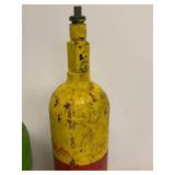 Vintage Puritan Oxygen & DuPont Freon 22 Gas Cylinders Lot Industrial Decor EMPTY DISPLAY ONLY