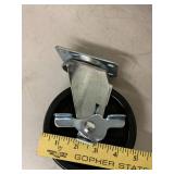 Set of 4 Heavy Duty 5" Caster Wheels, 2 Swivel Locking 2 Fixed with Mounting Screws