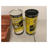 Vintage WHISK Hand Cleaner Cans, Lane Cedar Box & Ronson Repair-A-Lite Lighter Parts Lot