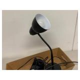 Fostoria Localites Task Lamp, Gooseneck Desk Lamp & ULINE Vornado Fan Mixed Corded Desktop Lot