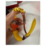 Jacob & Co Five Time Zone Watch - Gold Dial, Yellow Leather Strap