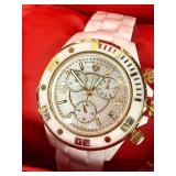 Swiss Legend Karamica SL-3000-WMGCR White Ceramic Chronograph Watch