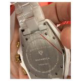 Swiss Legend Karamica SL-3000-WMGCR White Ceramic Chronograph Watch