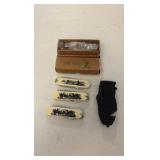 (6) SCRIMSHAW knives