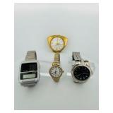 (4) VINTAGE watch & clocks