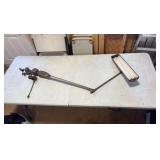 VINTAGE Industrial articulating arm clamp light