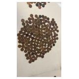 (163) WHEAT Pennies and (40) regular Pennies