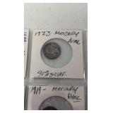 (20) MERCURY Dimes 1904-1941