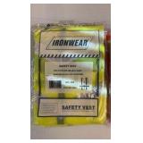 (12) IRONWEAR safety vests